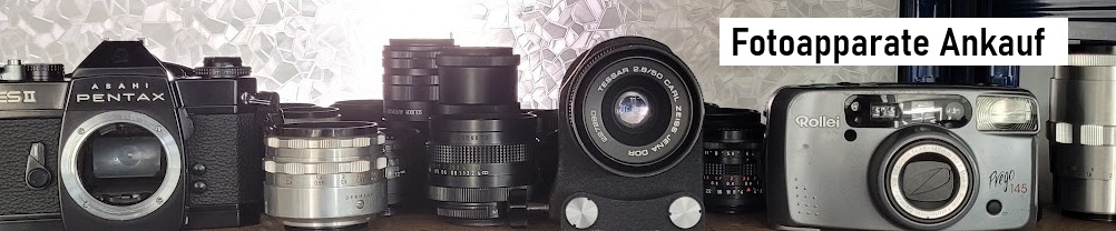 Fotokamera Ankauf Bild mit Kameras und Objektiven